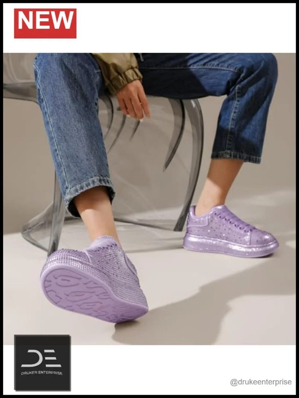 Rhinestone Platform Sneakers Sparkly Wedding Tennis Shoes Comfort Walking Party